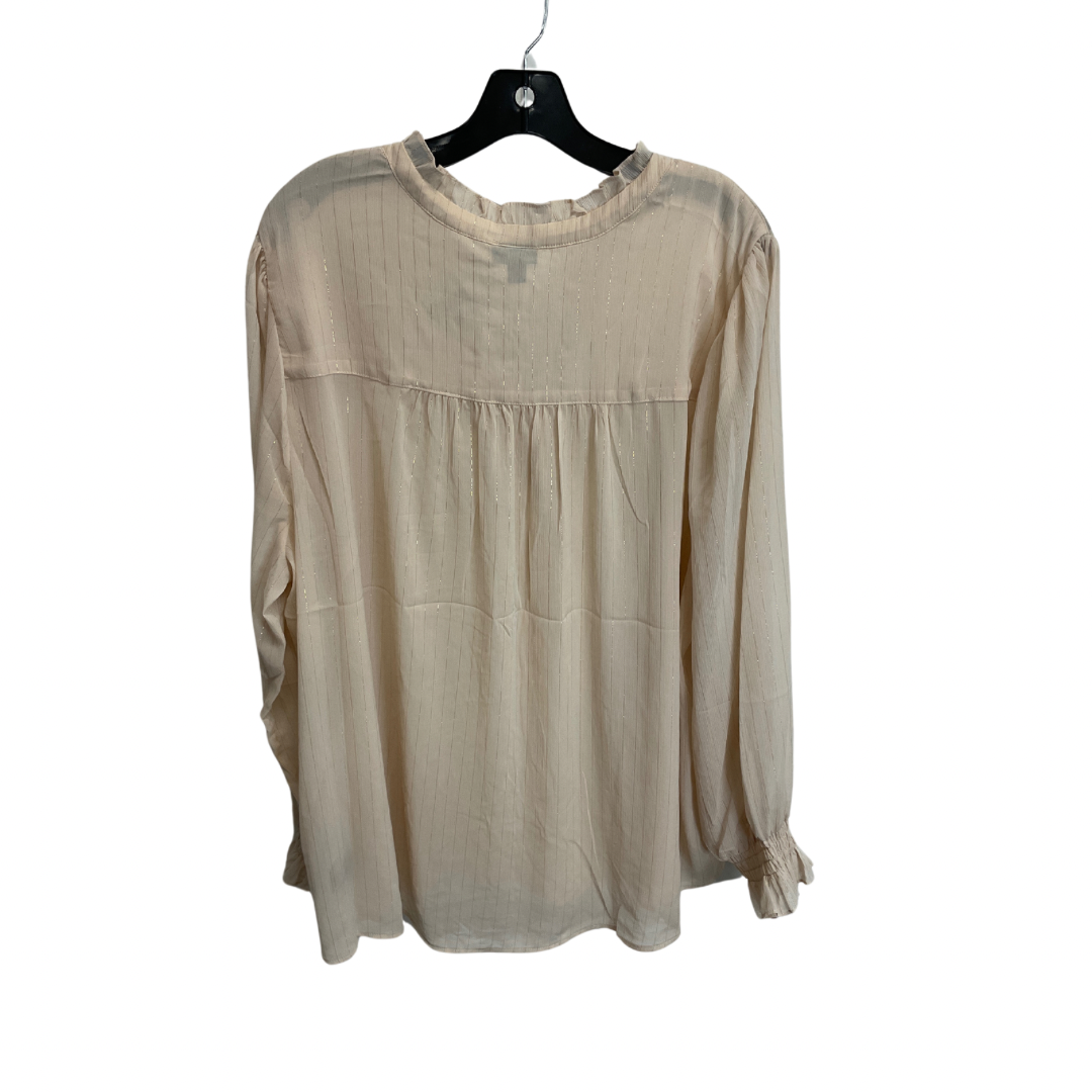 Top Long Sleeve By Torrid In Cream, Size: 3x