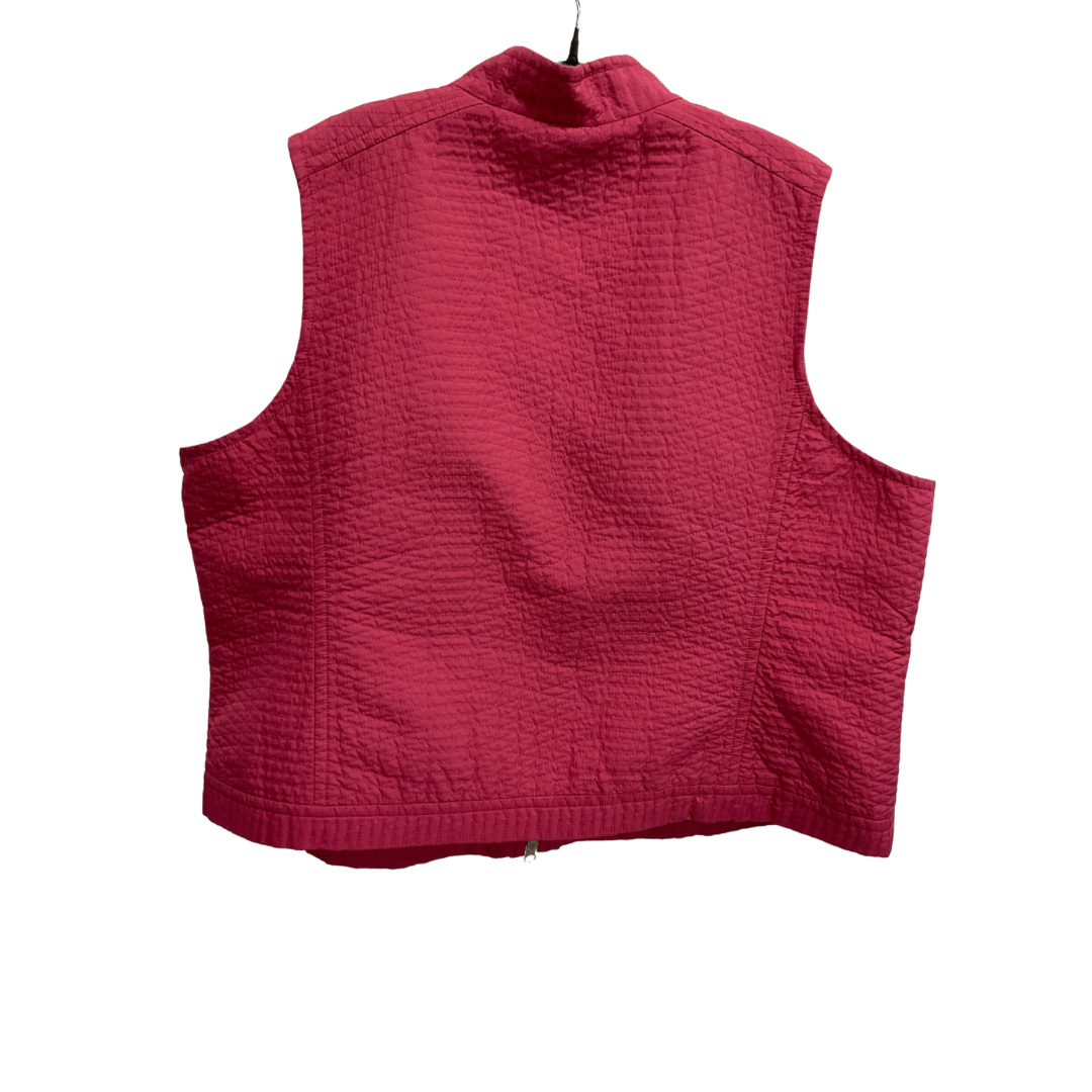 Vest Puffer & Quilted By Talbots In Pink, Size: 3x