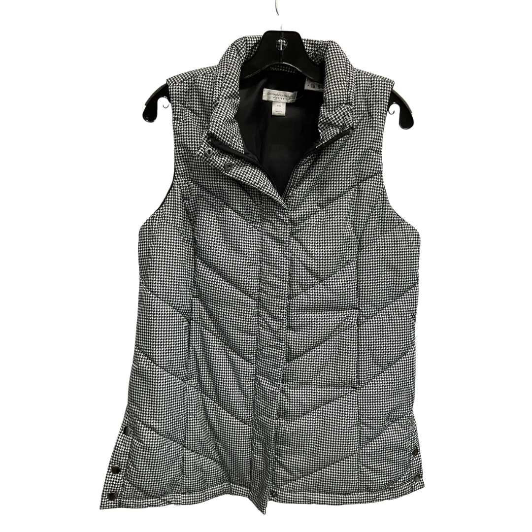 Vest Puffer & Quilted By Christopher And Banks In Black & White, Size: Mp