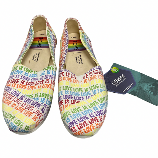 Shoes Flats By Toms In Multi-colored, Size: 5.5