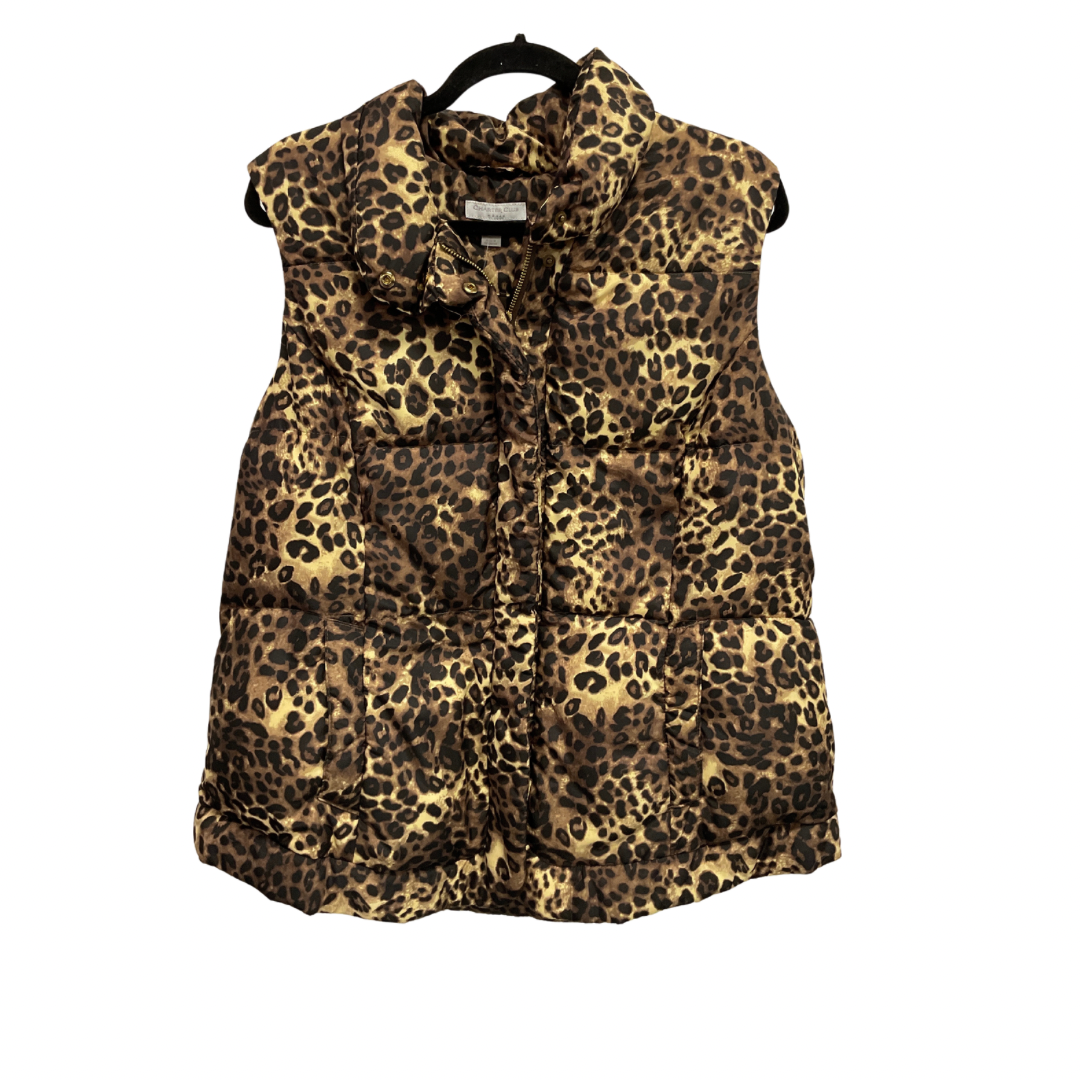 Vest Puffer & Quilted By Charter Club In Leopard Print, Size: 1x