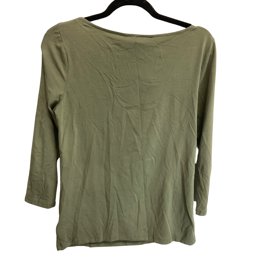 Top 3/4 Sleeve By Michael Kors In Green, Size: M