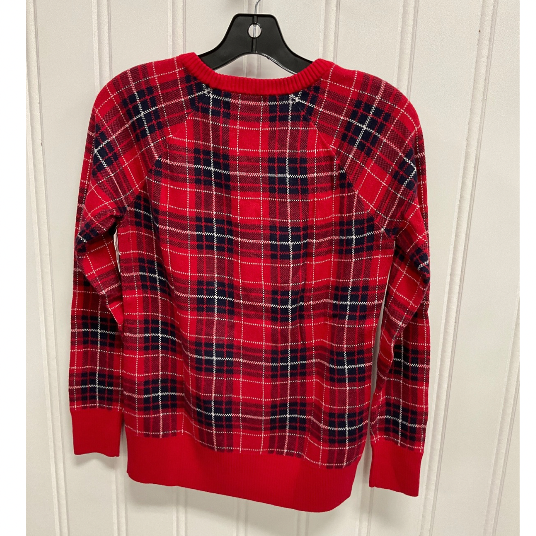 Sweater By Merona In Plaid Pattern, Size: L