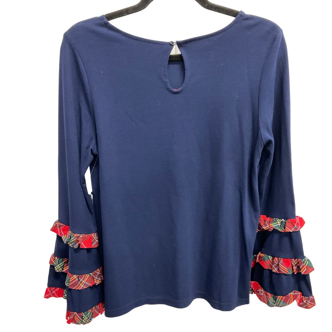 Top Long Sleeve By Crown And Ivy In Navy, Size: S