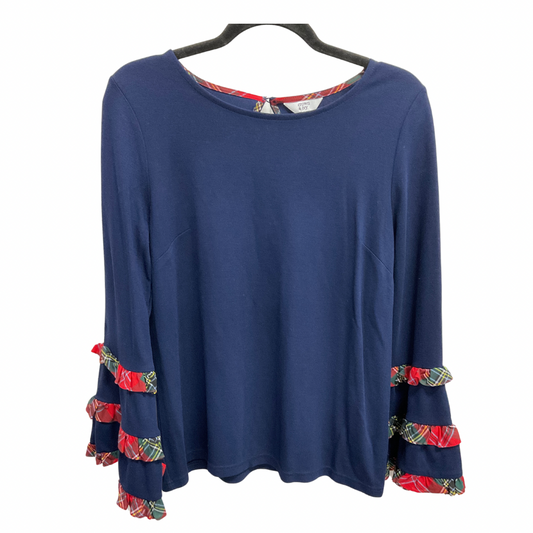 Top Long Sleeve By Crown And Ivy In Navy, Size: S