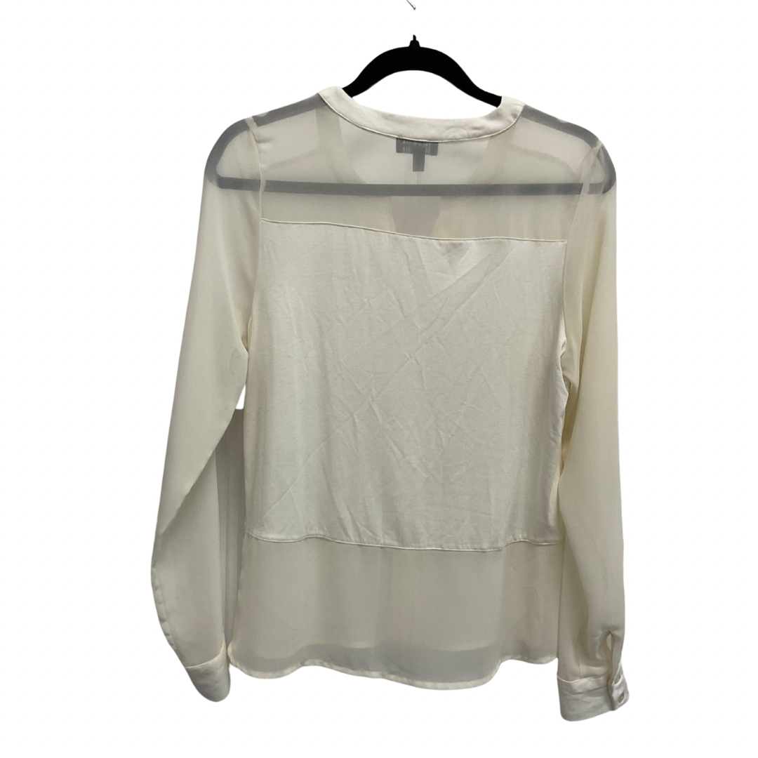 Top Long Sleeve By Limited In White, Size: S