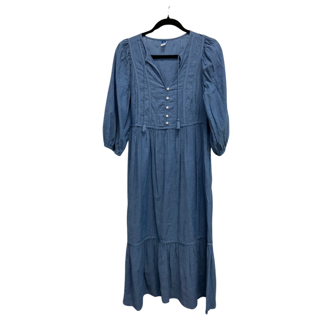 Dress Casual Midi By Old Navy In Blue, Size: Xs