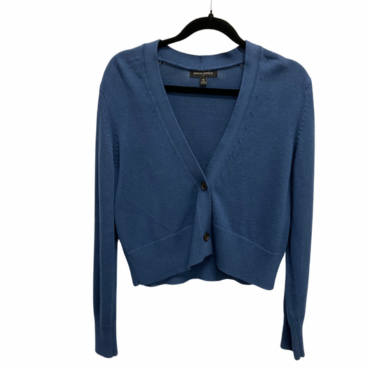 Cardigan By Banana Republic In Blue, Size: M