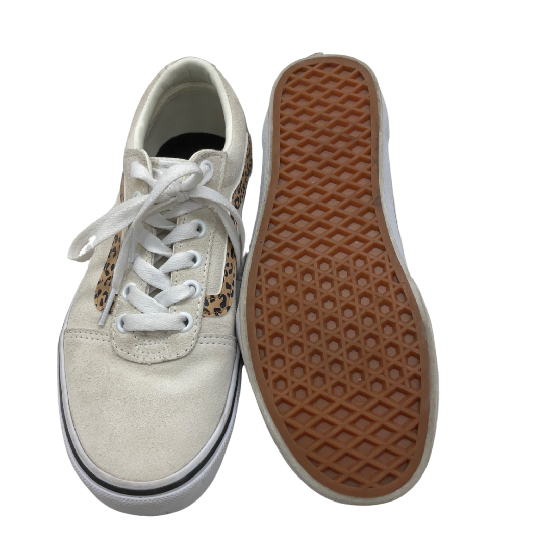 Shoes Sneakers By Vans In Cream, Size: 7.5