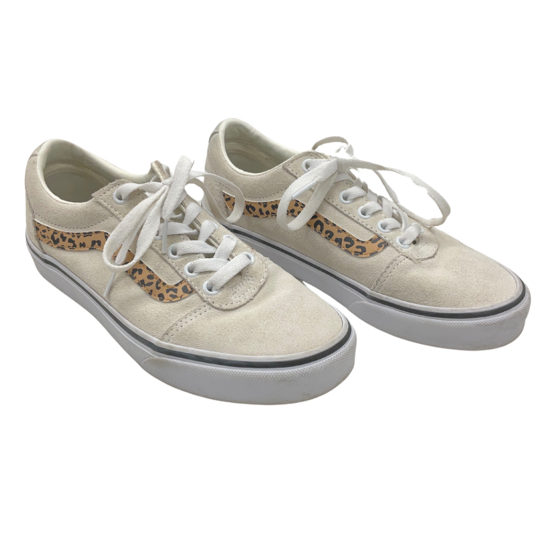 Shoes Sneakers By Vans In Cream, Size: 7.5