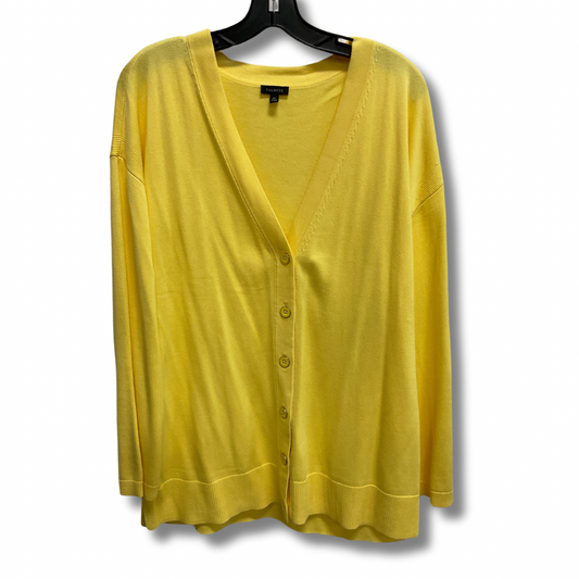 Cardigan By Talbots In Yellow, Size: Xl