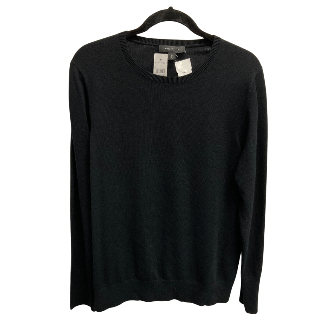 Sweater By Ann Taylor In Black, Size: Xl