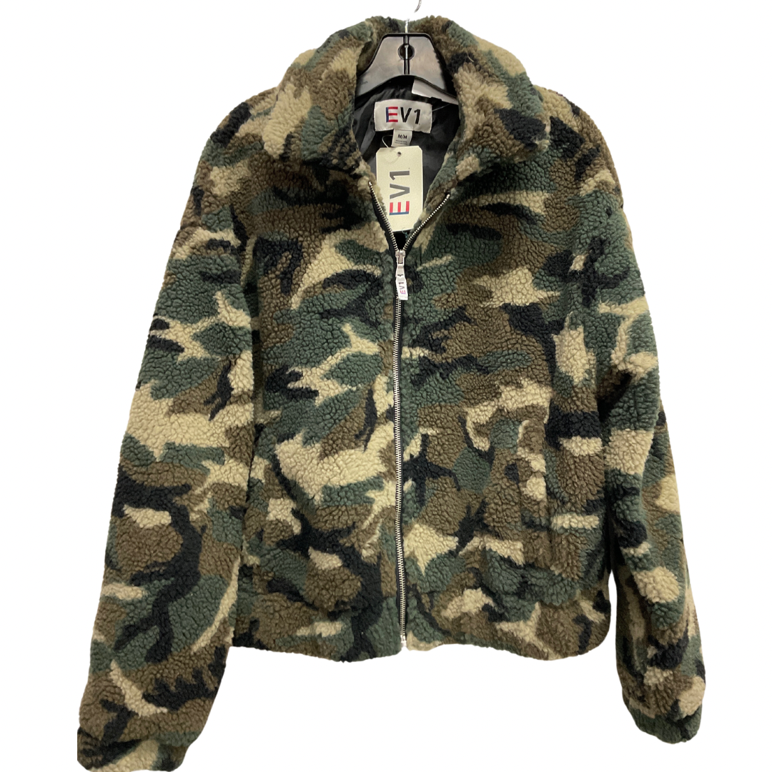 Jacket Fleece By Clothes Mentor In Camouflage Print, Size: M