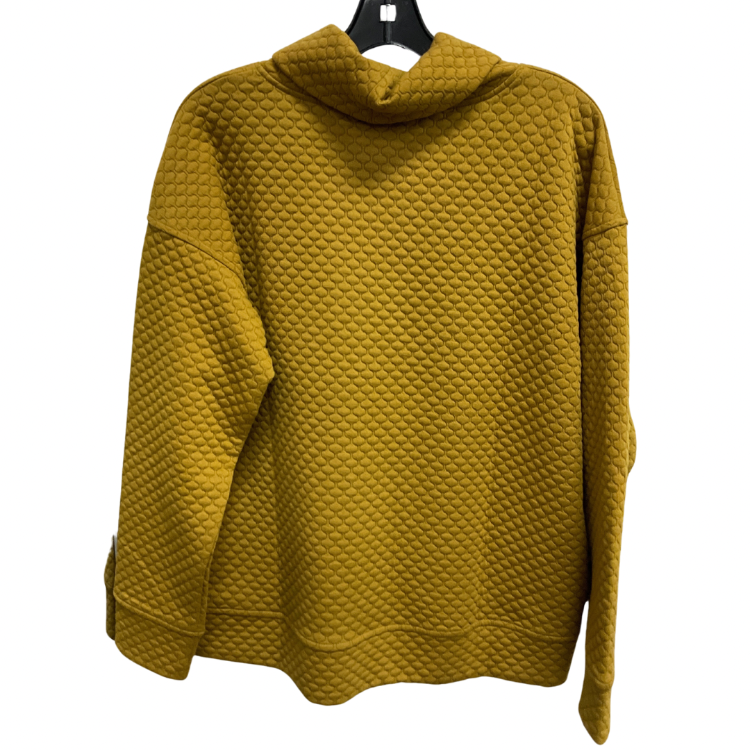 Sweatshirt Collar By Jones New York In Gold, Size: L