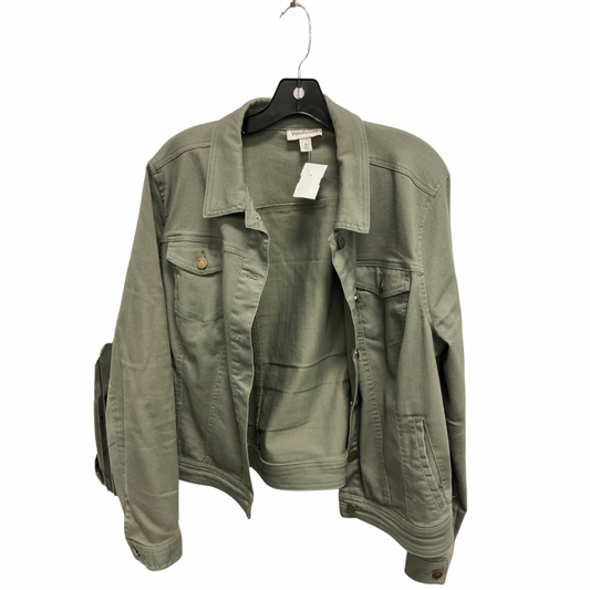 Jacket Denim By Westport In Green, Size: Xl