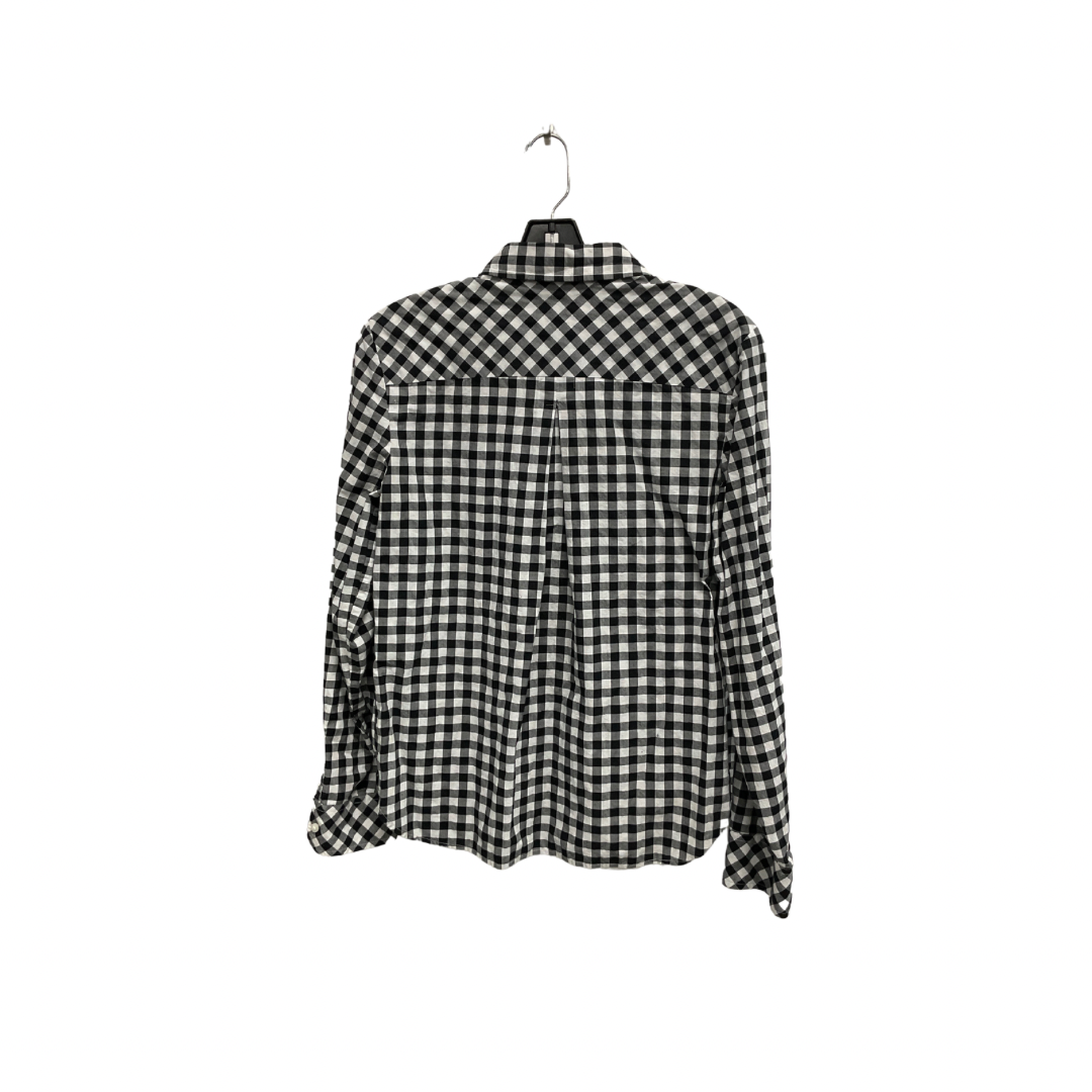 Top Long Sleeve By Tommy Hilfiger In Black & White, Size: Sp