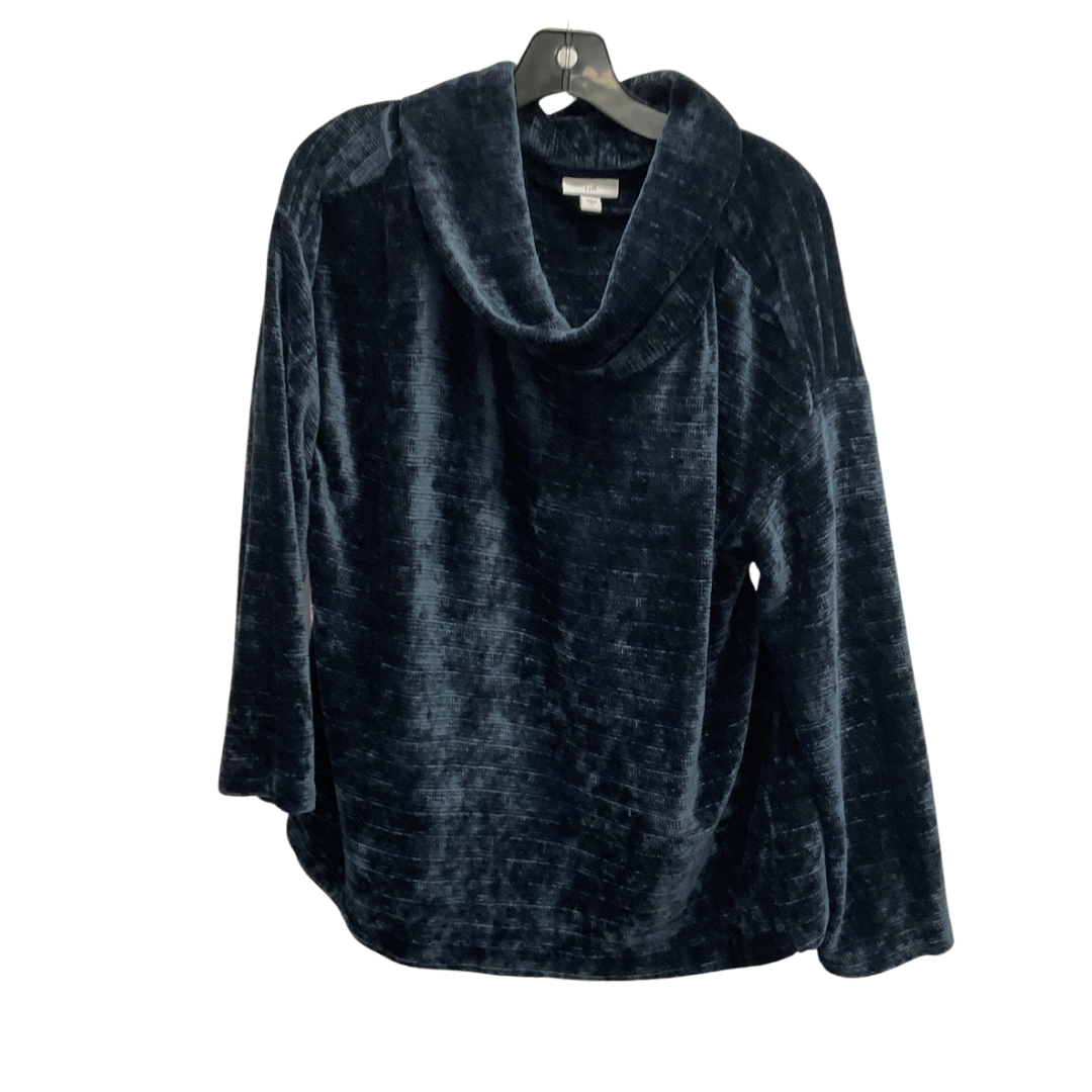 Sweatshirt Collar By J. Jill In Navy, Size: L