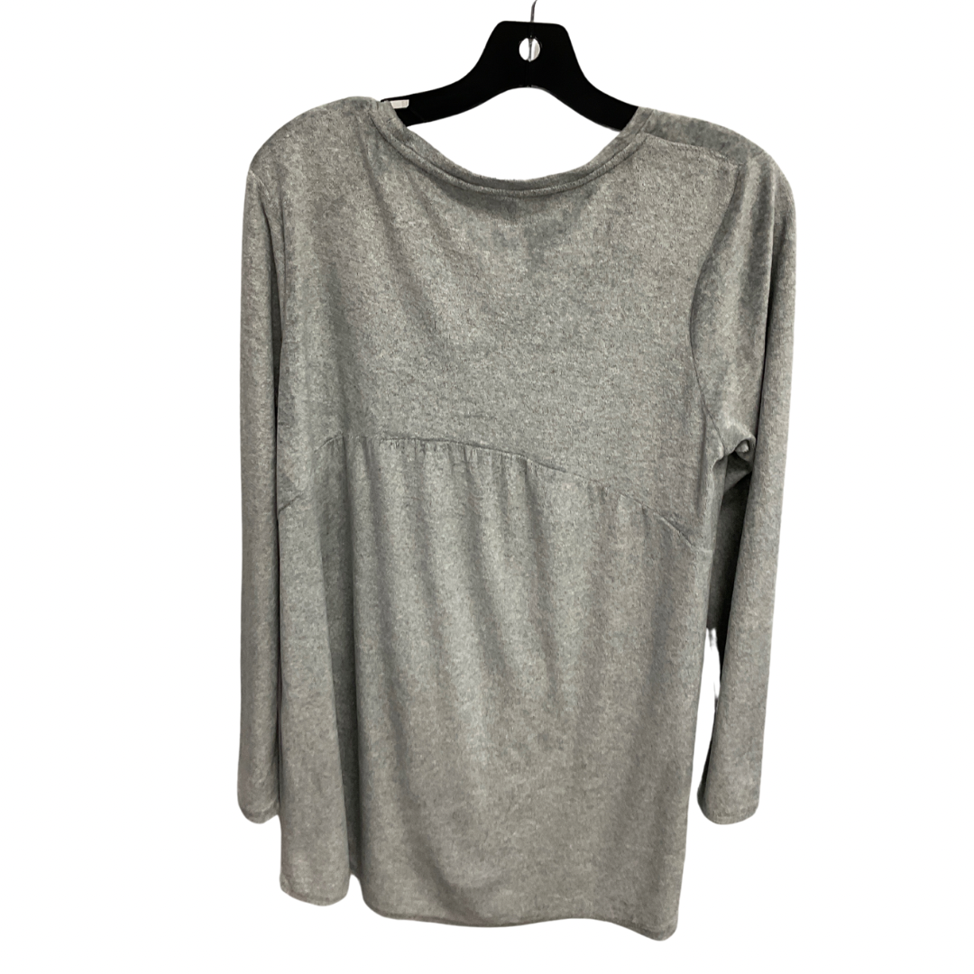 Top Long Sleeve By Pure Jill In Grey, Size: M