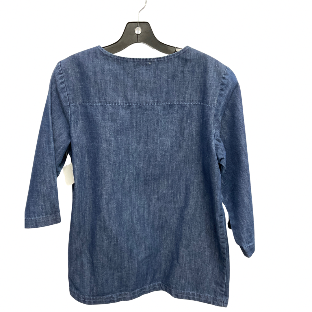 Top 3/4 Sleeve By Clothes Mentor In Blue, Size: S