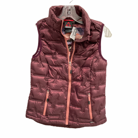 Vest Puffer & Quilted By Cmc In Maroon, Size: Xs