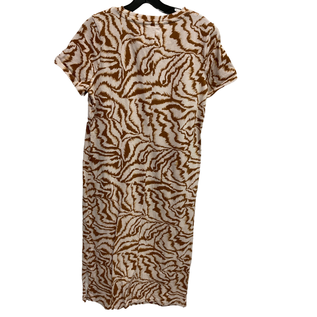 Dress Casual Midi By Nine West In Brown, Size: M