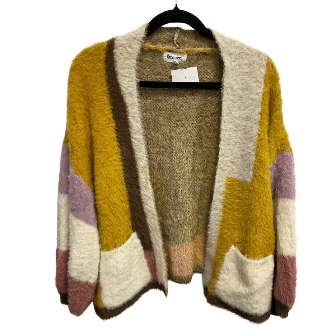 Sweater Cardigan By Clothes Mentor In Multi-colored, Size: S