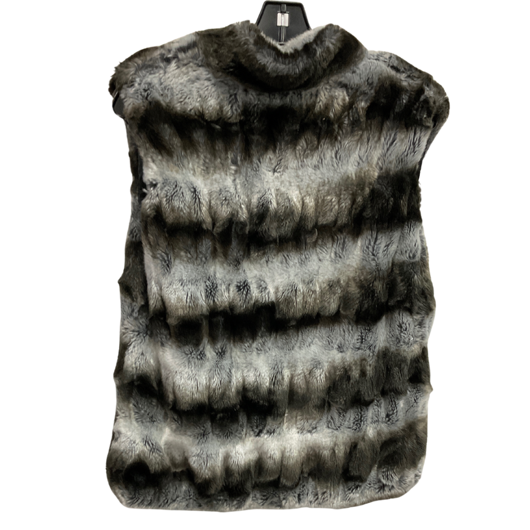 Vest Faux Fur & Sherpa By Jennifer Lopez In Animal Print, Size: M