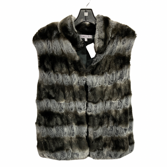 Vest Faux Fur & Sherpa By Jennifer Lopez In Animal Print, Size: M