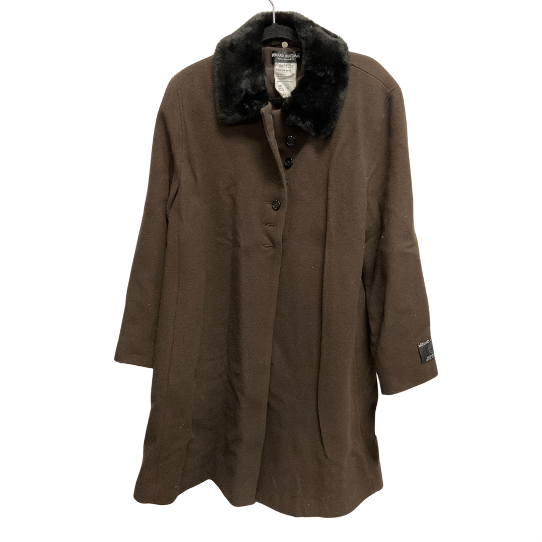 Coat Peacoat By Harve Bernard In Brown, Size: Xl