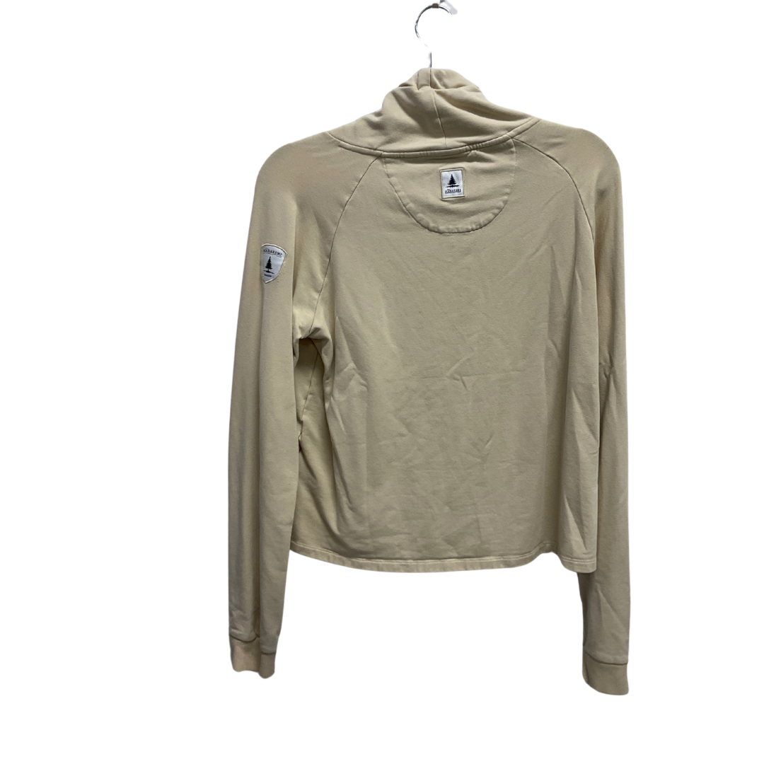 Sweatshirt Collar By Clothes Mentor In Tan, Size: M