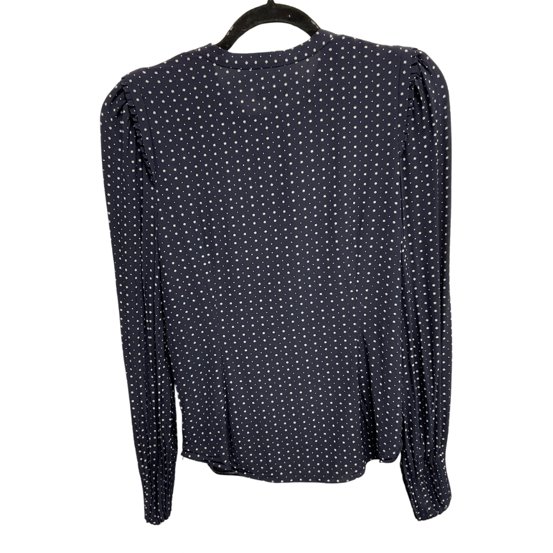 Top Long Sleeve By Joie In Navy, Size: M