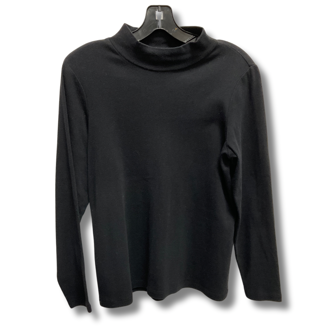 Top Long Sleeve Basic By Christopher And Banks In Black, Size: S