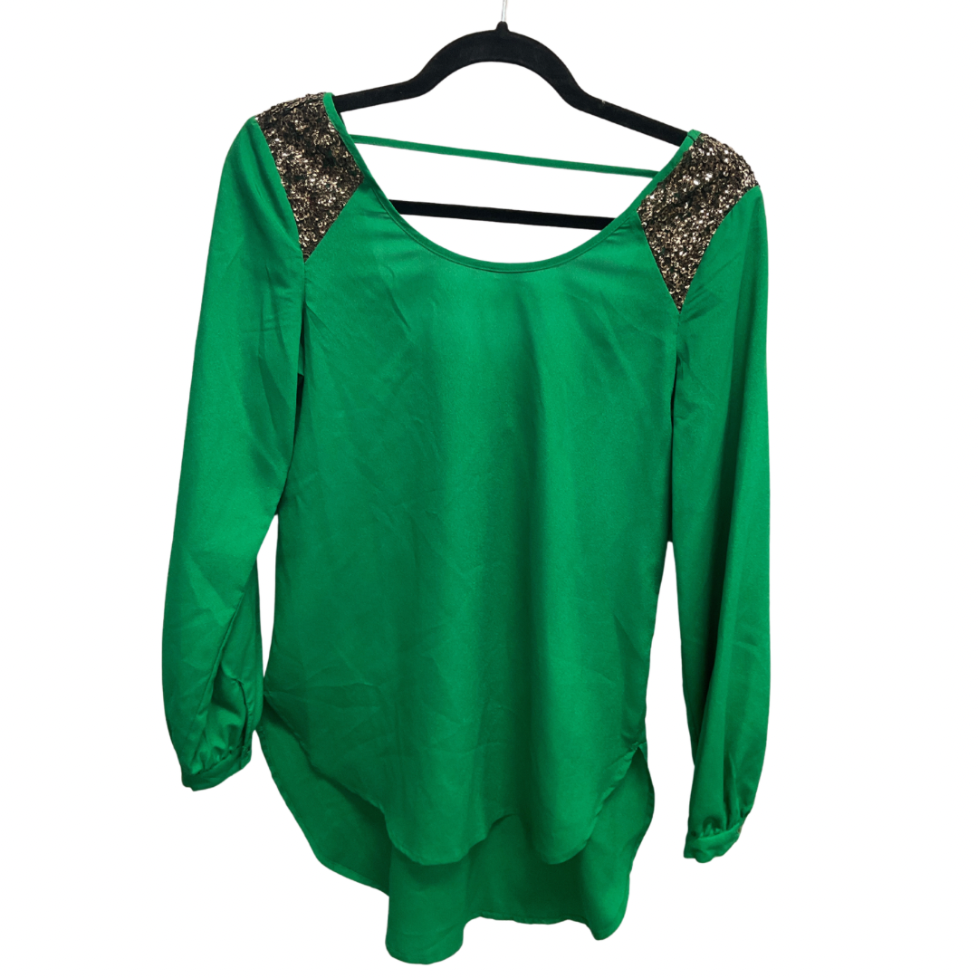 Top 3/4 Sleeve By Gianni Bini In Green, Size: Xs