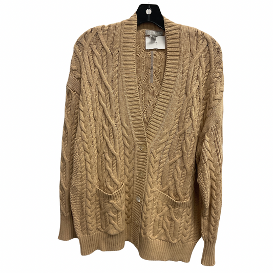 Sweater Cardigan By J. Crew In Tan, Size: L