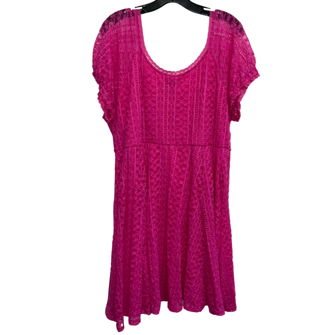 Dress Casual Short By Torrid In Pink, Size: 2x