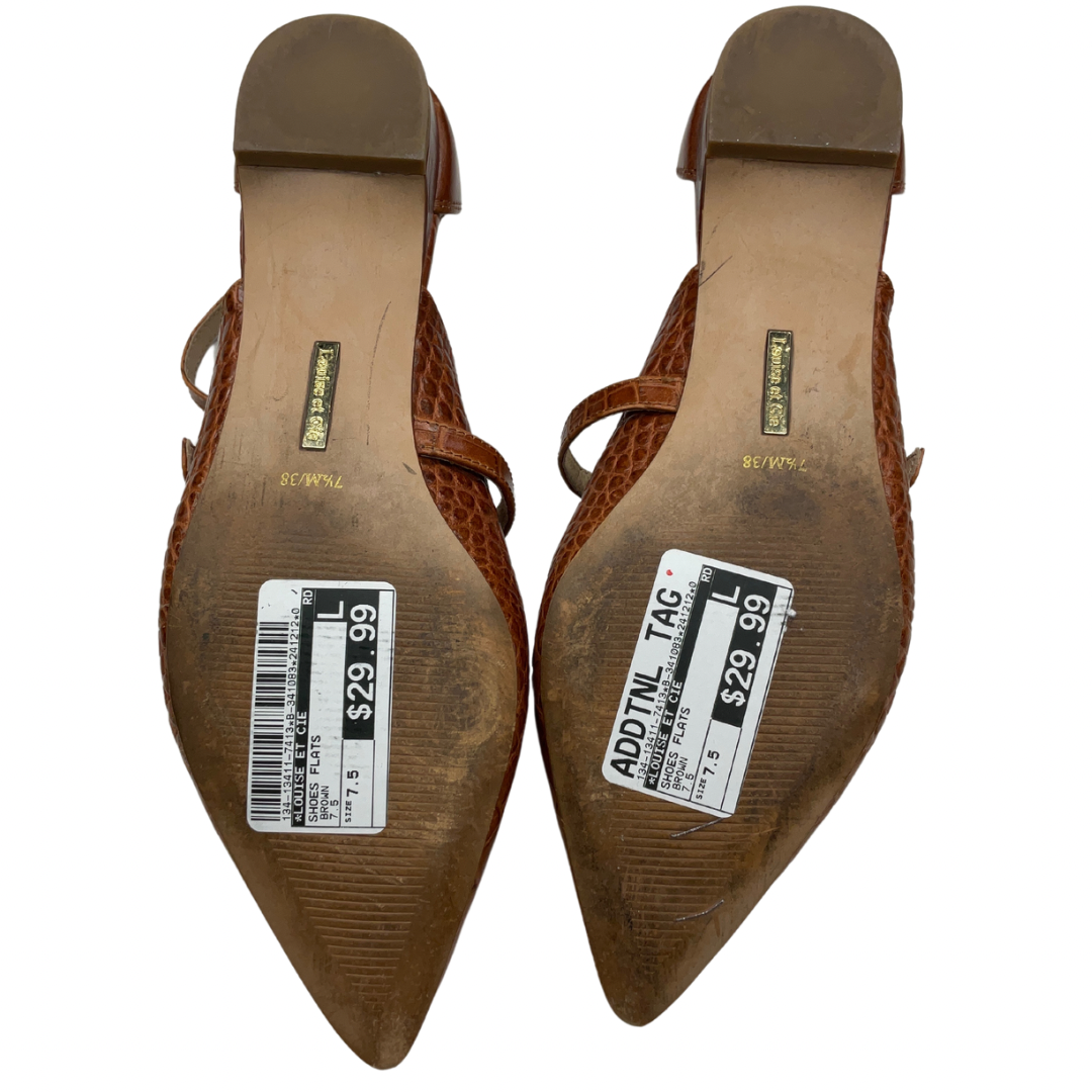 Shoes Flats By Louise Et Cie In Brown, Size: 7.5