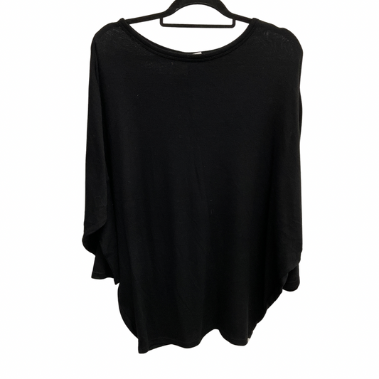 Top 3/4 Sleeve Basic By Maurices In Black, Size: M