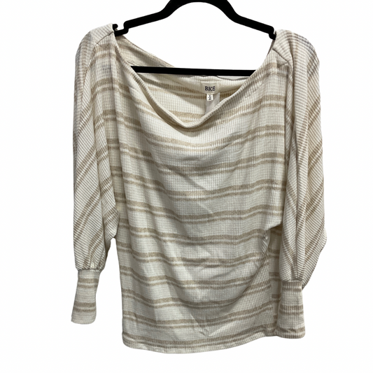 Top 3/4 Sleeve By Bke In Cream, Size: S