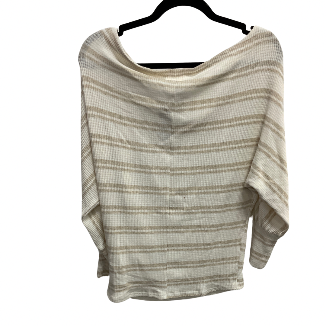 Top 3/4 Sleeve By Bke In Cream, Size: S