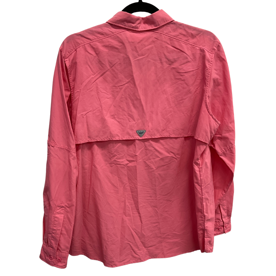 Top Long Sleeve By Columbia In Pink, Size: L