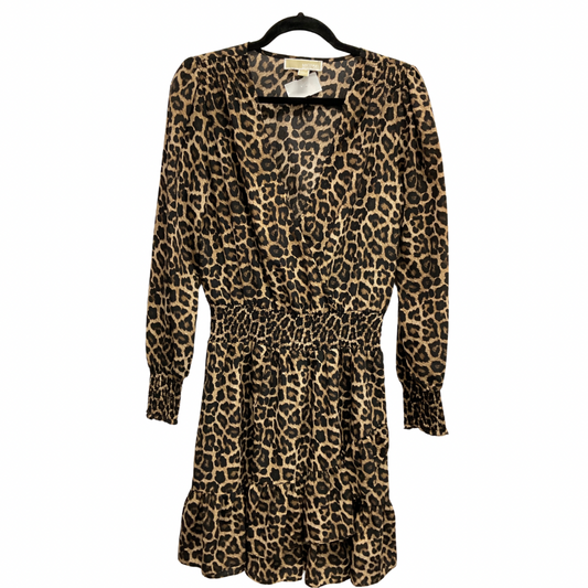 Dress Casual Short By Michael By Michael Kors In Leopard Print, Size: M