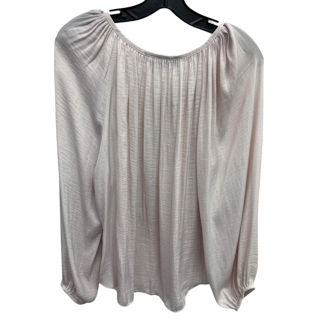 Top Long Sleeve By Jennifer Lopez In Cream, Size: L