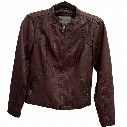 Jacket Moto By Maurices In Red, Size: M