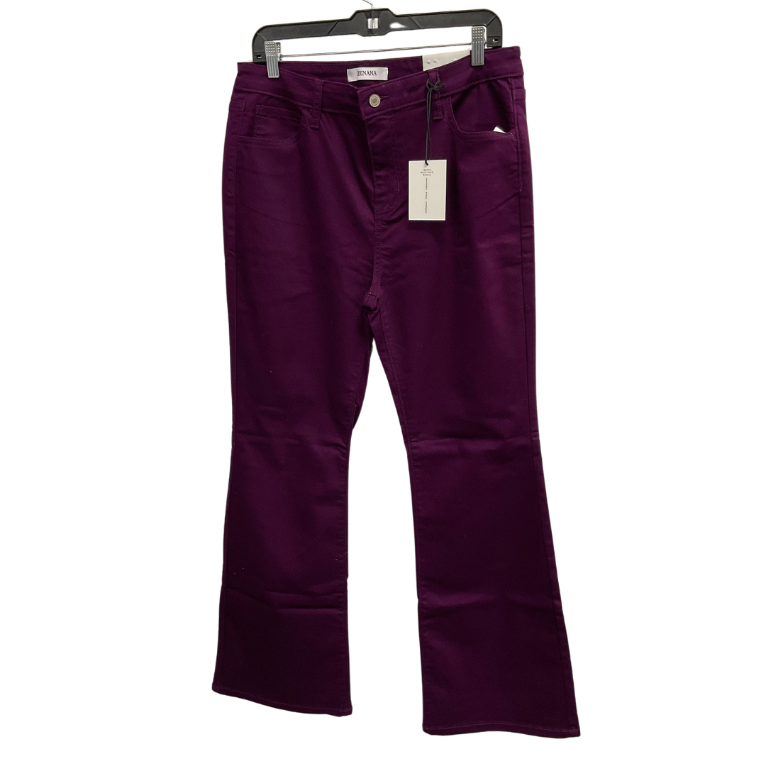 Jeans Flared By Zenana Outfitters In Purple, Size: 14