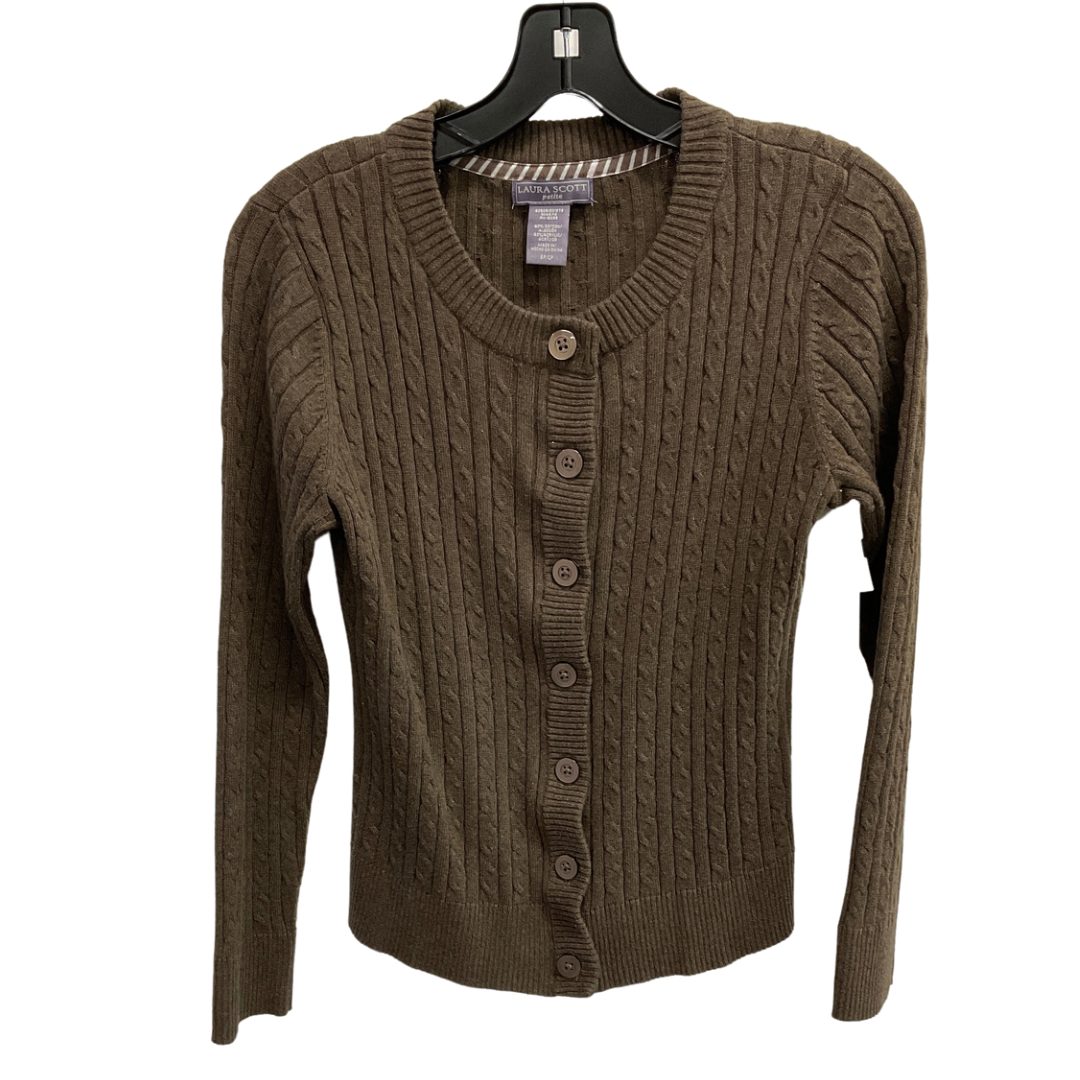 Cardigan By Laura Scott In Brown, Size: Sp