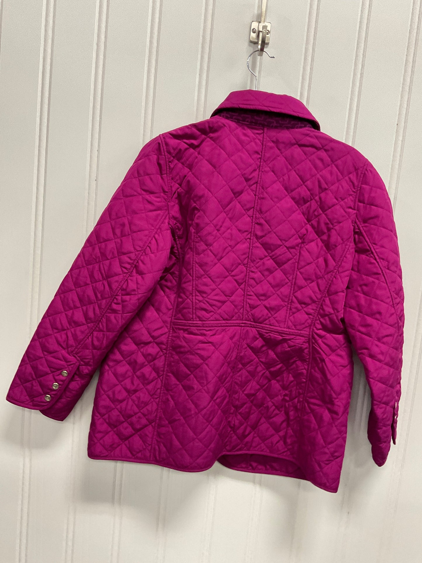 Jacket Puffer & Quilted By Chicos In Pink, Size: L