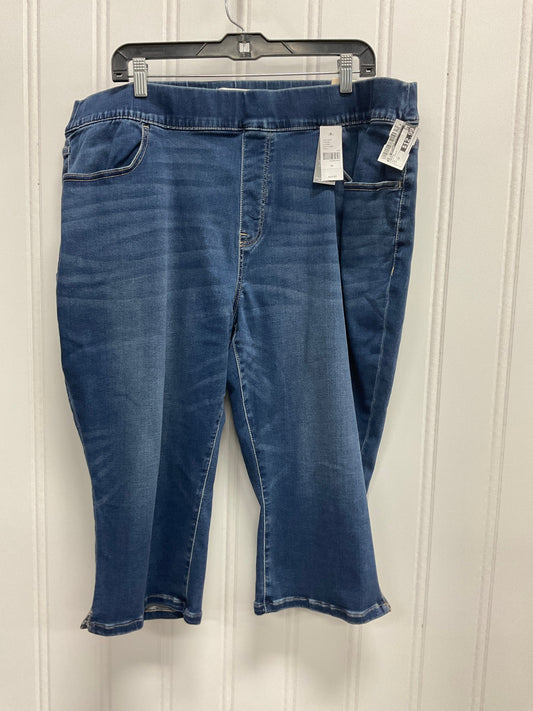 Capris By Lane Bryant In Blue Denim, Size: 22