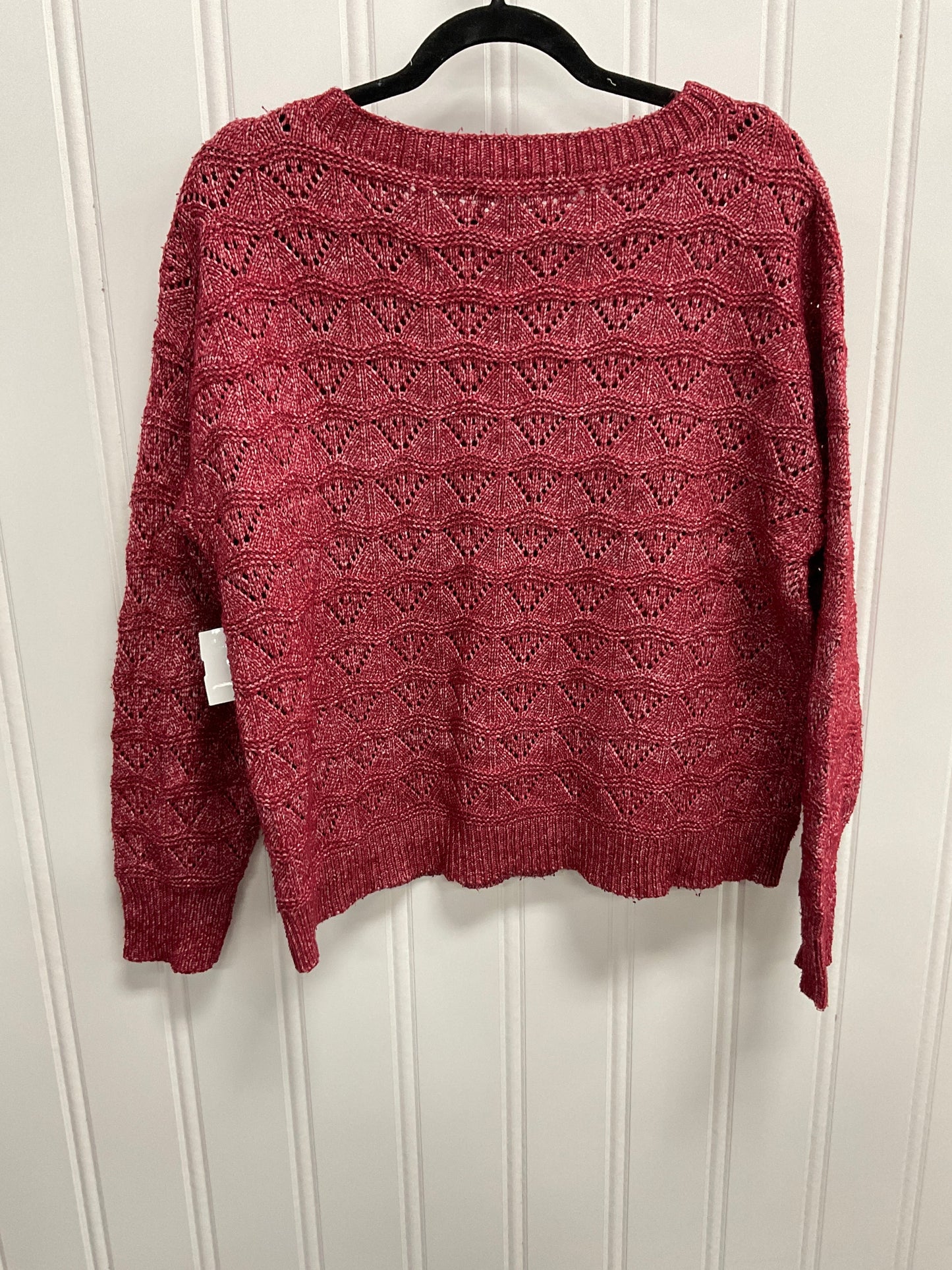 Sweater By Maurices In Red, Size: L