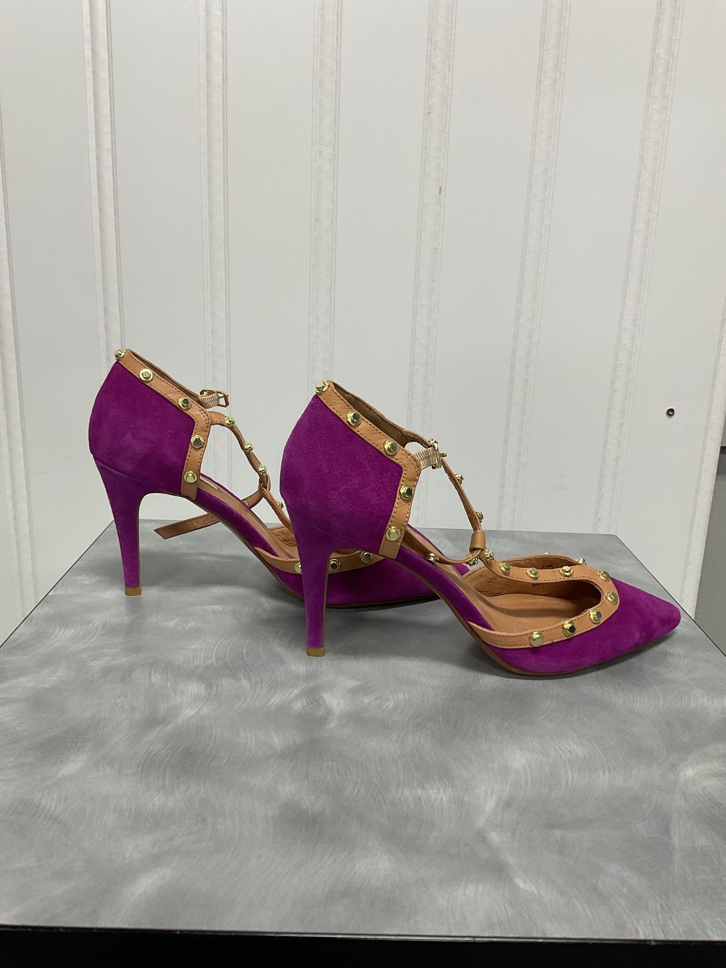 Shoes Heels Stiletto By Halogen In Purple, Size: 7.5