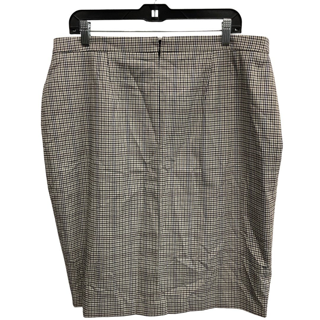 Skirt Midi By Ann Taylor In Plaid Pattern, Size: 16